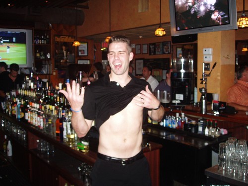 Not a party til somebody's naked... including the staff